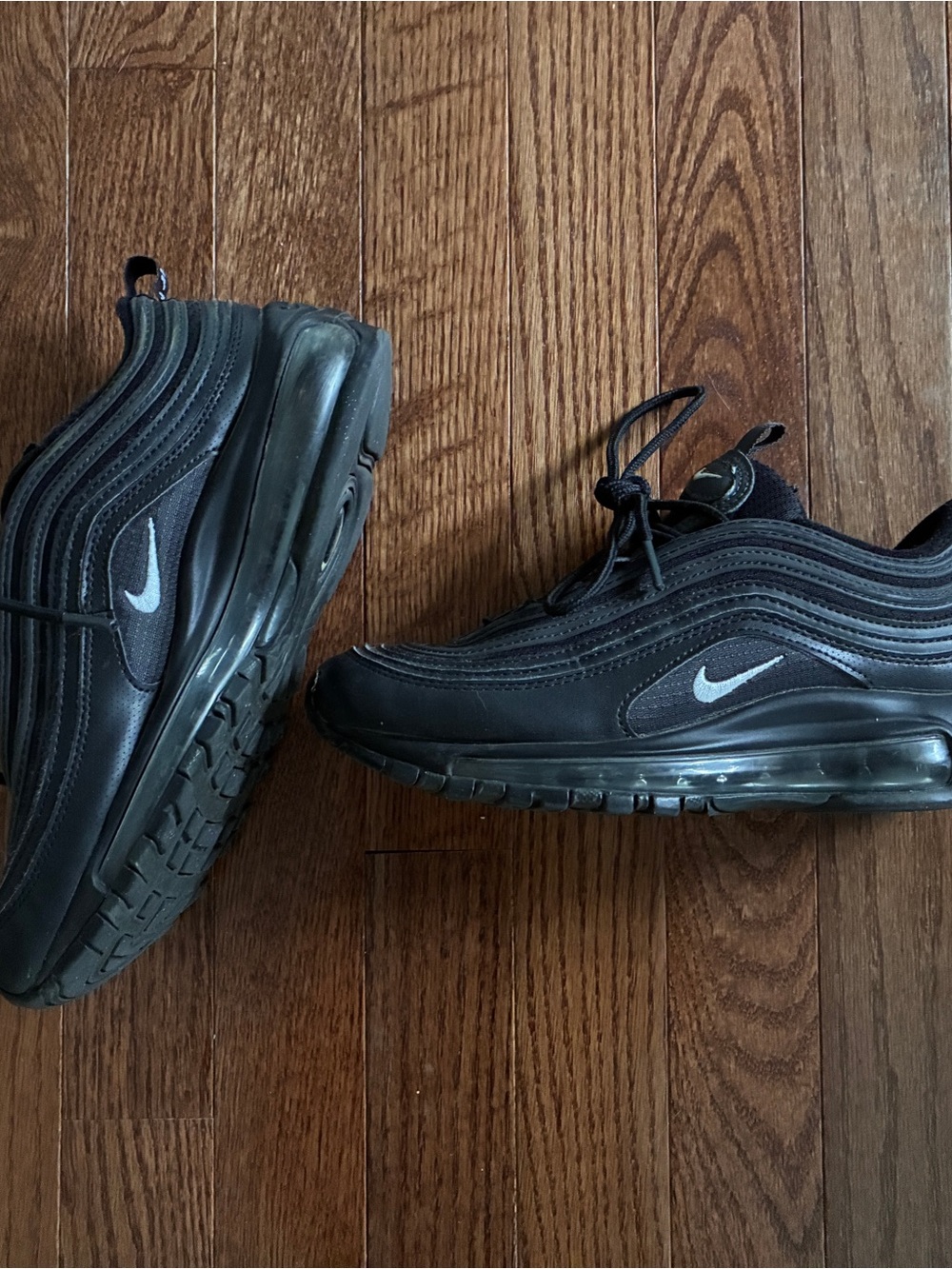 Nike Air Max 97 Sneakers - Black-(Youth 5, Women’s 6.5)